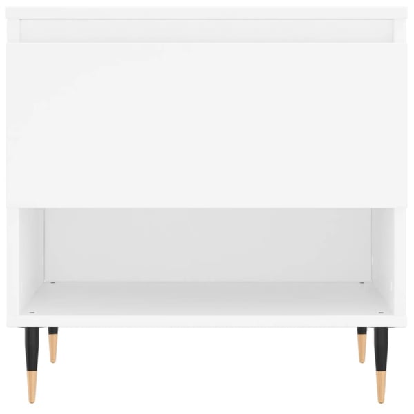 vidaXL Salongbord hvit 50x46x50 cm konstruert tre
