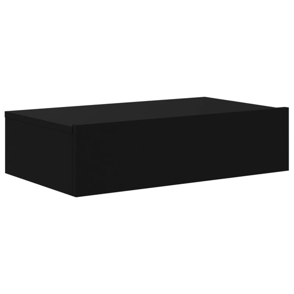 vidaXL tv-bord med LED-lys 60x35x15,5 cm sort
