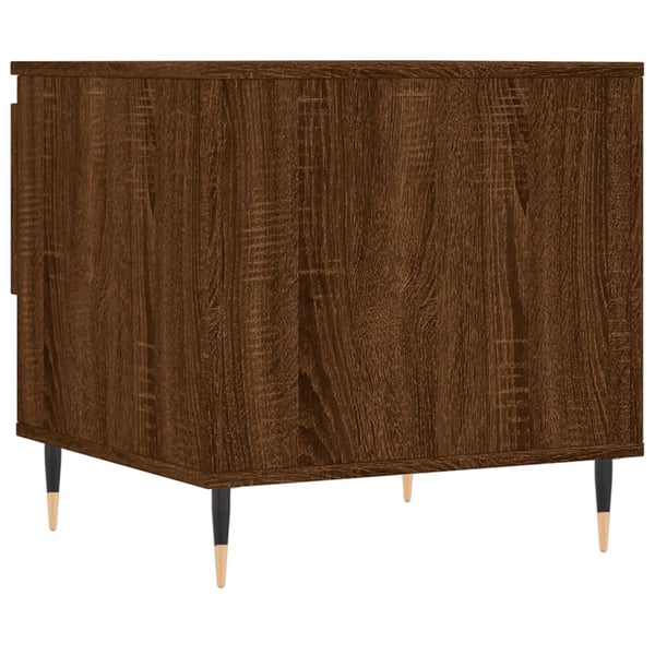 vidaXL Salongbord brun eik 50x46x50 cm konstruert tre