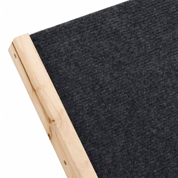 vidaXL Hunderampe grå 100x40 cm heltre gran