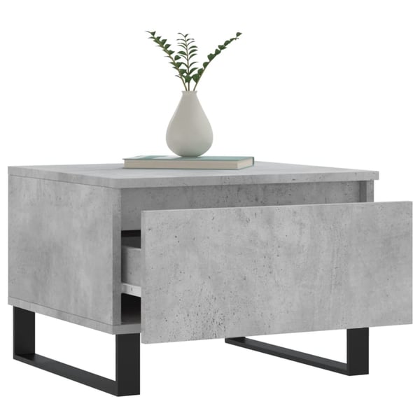 vidaXL Saongbord 2 stk betonggrå 50x46x35 cm konstruert tre