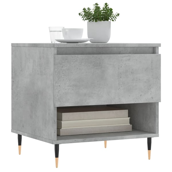 vidaXL Salongbord 2 stk betonggrå 50x46x50 cm konstruert tre