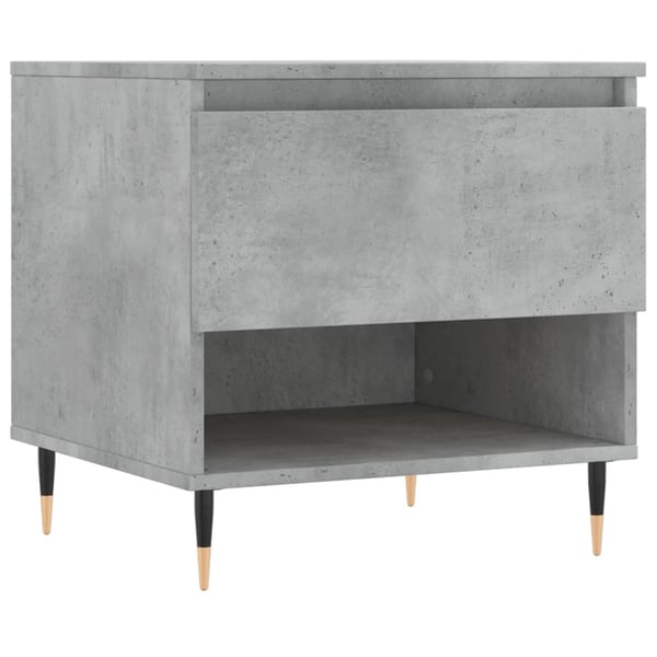 vidaXL Salongbord 2 stk betonggrå 50x46x50 cm konstruert tre