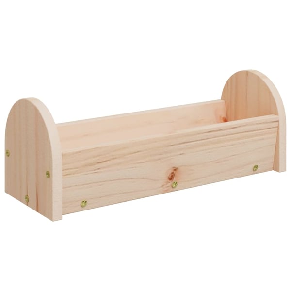vidaXL kaninfoderautomat 28x10x10 cm massivt fyrretræ
