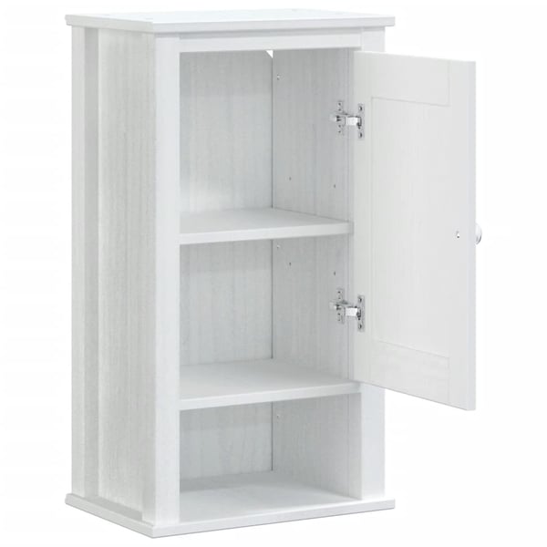 vidaXL Baderomsskap BERG hvit 40x27x71,5 cm heltre furu