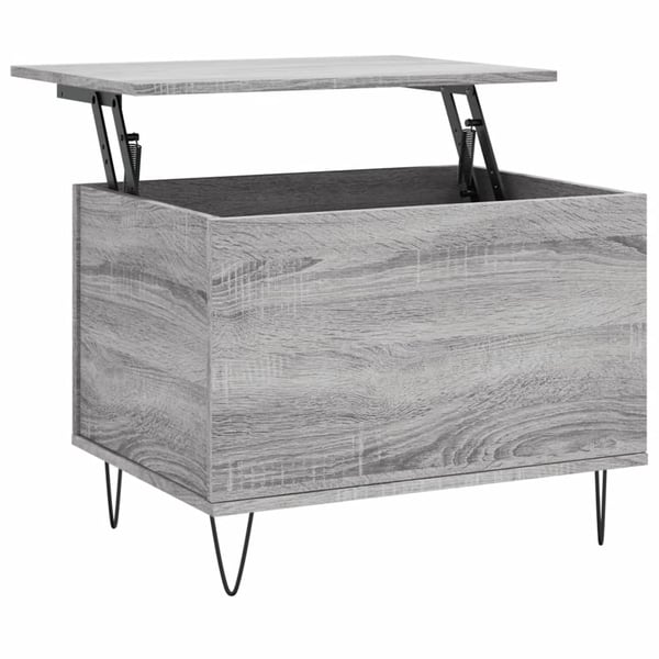 vidaXL Salongbord grå sonoma 60x44,5x45 cm konstruert tre