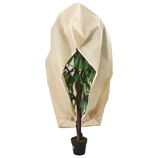 vidaXL Plantefleecetrekk med glidelås 4 stk 70 g/m² 3,93x3 m