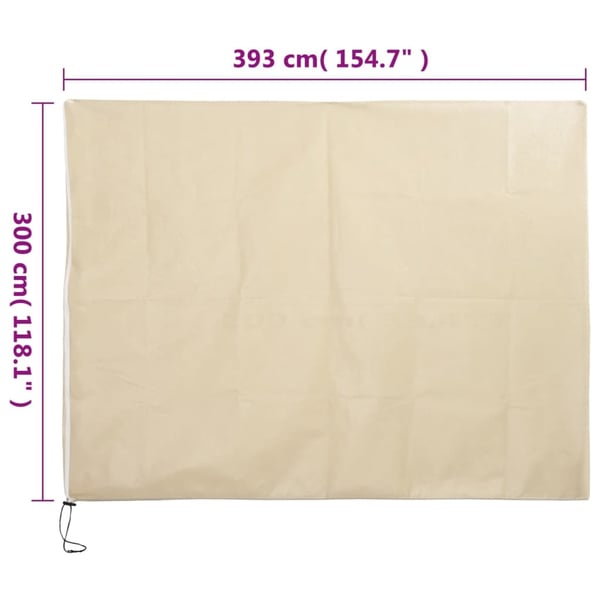 vidaXL Plantefleecetrekk med glidelås 70 g/m² 3,93x3 m