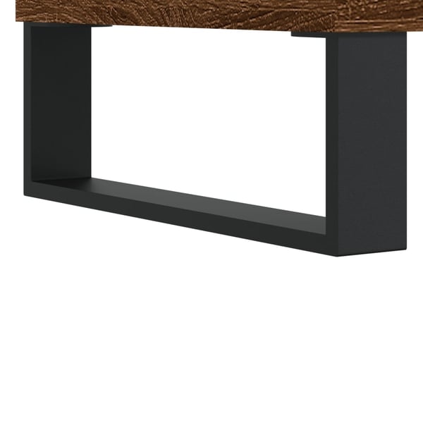 vidaXL sofabord 100x50x45 cm konstrueret træ brun egetræsfarve