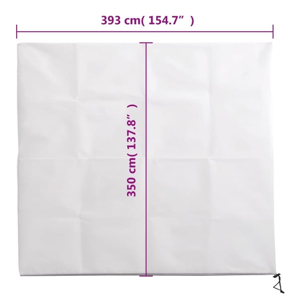 vidaXL Plantefleecetrekk med glidelås 4 stk 70 g/m² 3,93x3,5 m