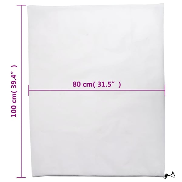 vidaXL Plantefleecetrekk med snor 4 stk 70 g/m² 0,8x1 m