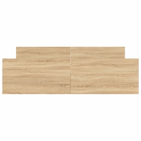 vidaXL Sengeramme med hode- og fotgavl sonoma eik 150x200 cm
