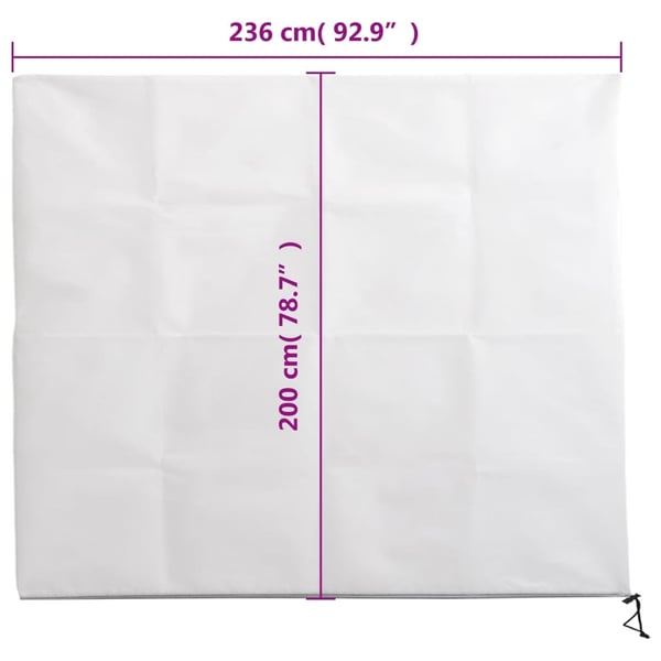 vidaXL Plantefleecetrekk med glidelås 4 stk 70 g/m² 2,36x2 m
