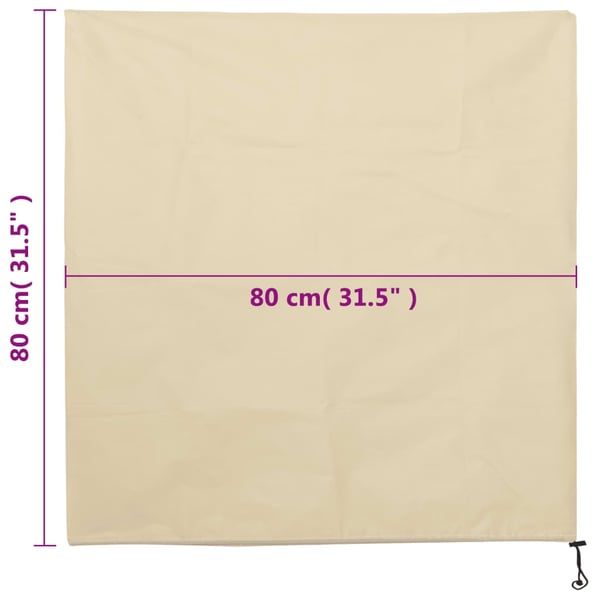 vidaXL Plantefleecetrekk med snor 8 stk 70 g/m² 0,8x0,8 m