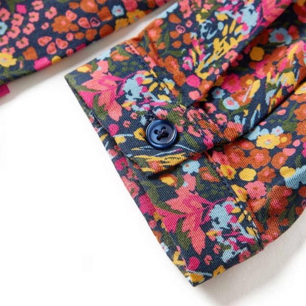 vidaXL Lasten pitkähihainen mekko monivärinen 104