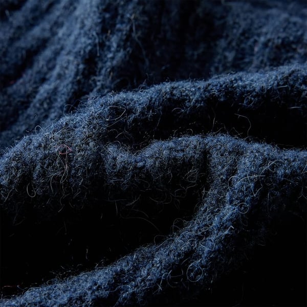 vidaXL Cardigan for barn strikket marineblå 116