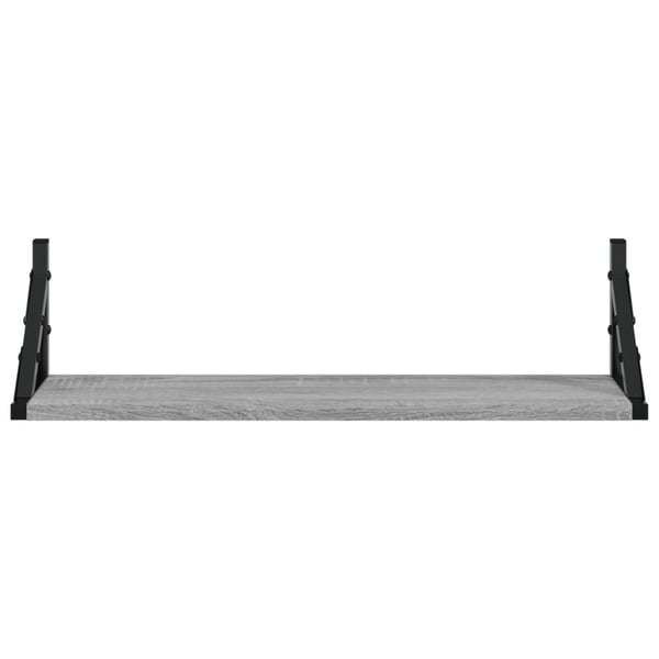 vidaXL væghylder 2 stk. 60x15x15,5 cm grå sonoma-eg
