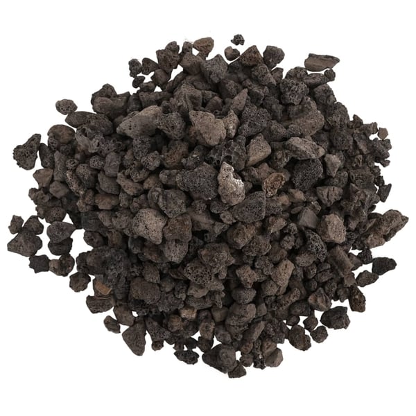 vidaXL vulkanske sten 10 kg 1-2 cm sort