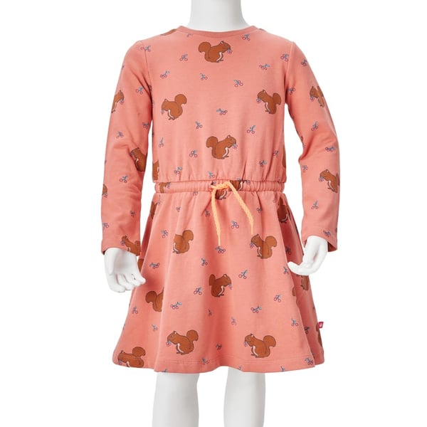 vidaXL Barnekjole gammelrosa 128