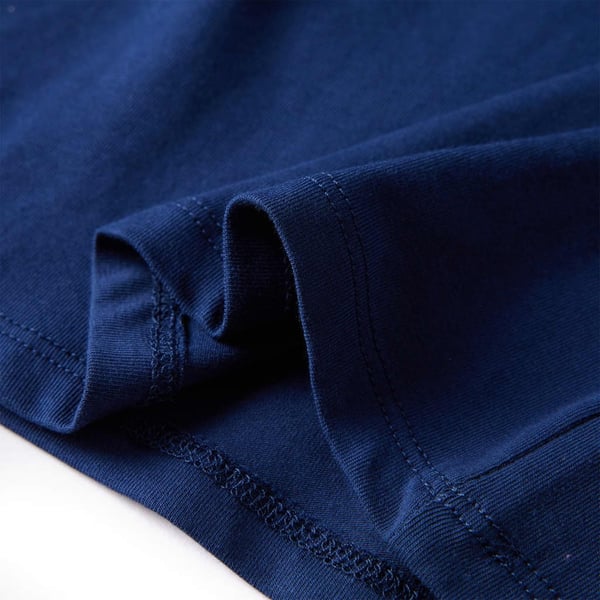 vidaXL Langærmet T-shirt til børn str. 116 marineblå