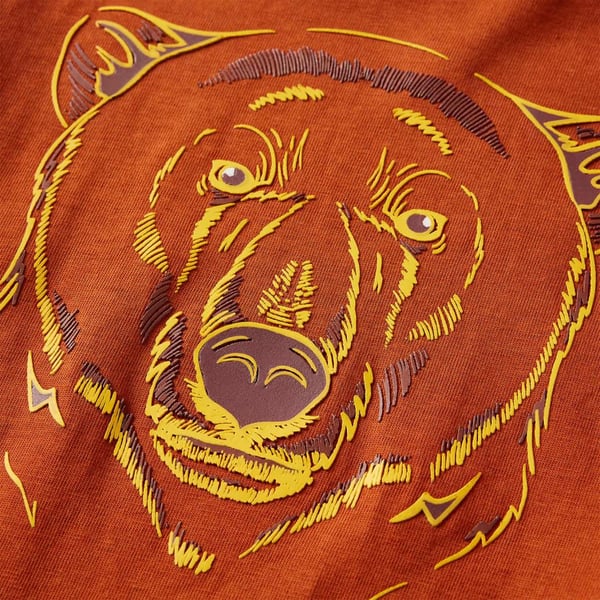 vidaXL Langærmet T-shirt til børn str. 128 rustfarvet