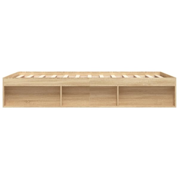 vidaXL Sengeramme sonoma eik 160x200 cm