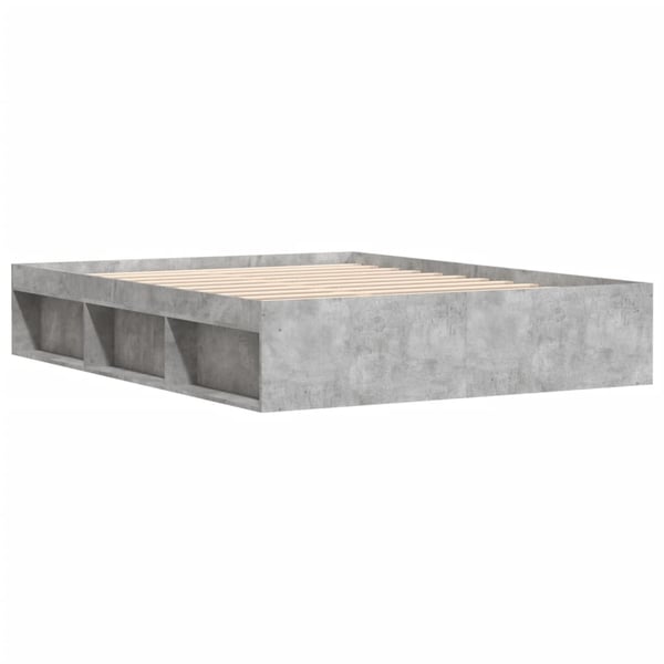 vidaXL Sängynrunko betoninharmaa 160x200 cm