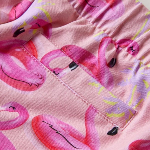 vidaXL Barneshorts med snor lyserosa 128