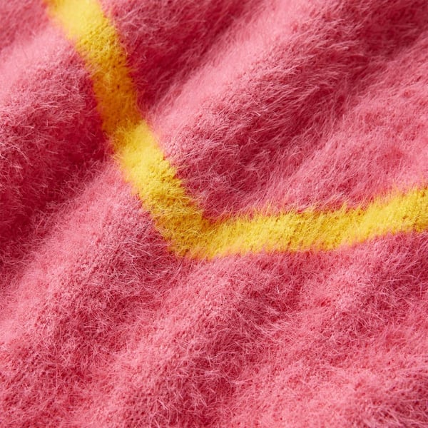 vidaXL Sweater til børn str. 128 strikket pink