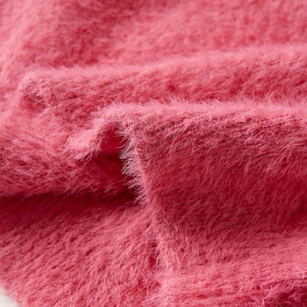 vidaXL Sweater til børn str. 128 strikket pink