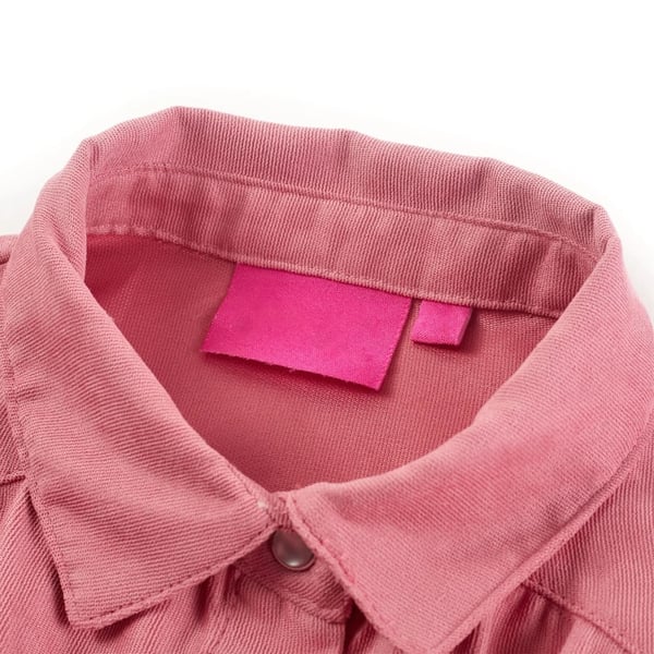 vidaXL Barnebluse med lanterneermer gammelrosa 140