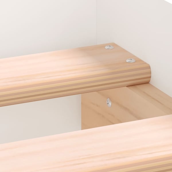 vidaXL Sengeramme hvit 90x190 cm konstruert tre