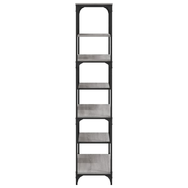 vidaXL bogreol 81x36x176 cm konstrueret træ grå sonoma-eg