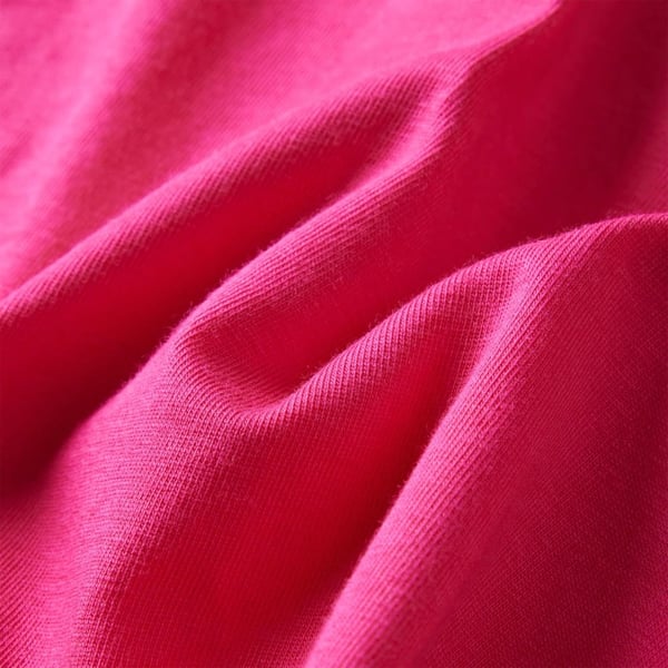 vidaXL T-shirt med långa ärmar för barn stark rosa 140