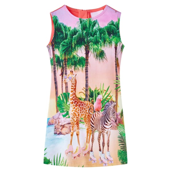 vidaXL Lasten mekko koralli 140