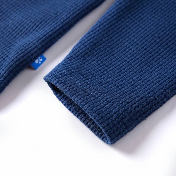 vidaXL Vaffelgenser for barn marineblå 128