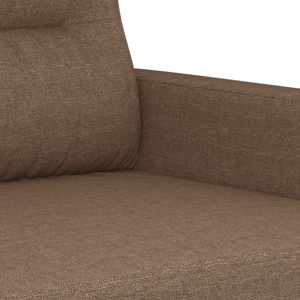 vidaXL sofasæt 2 dele med puder stof brun