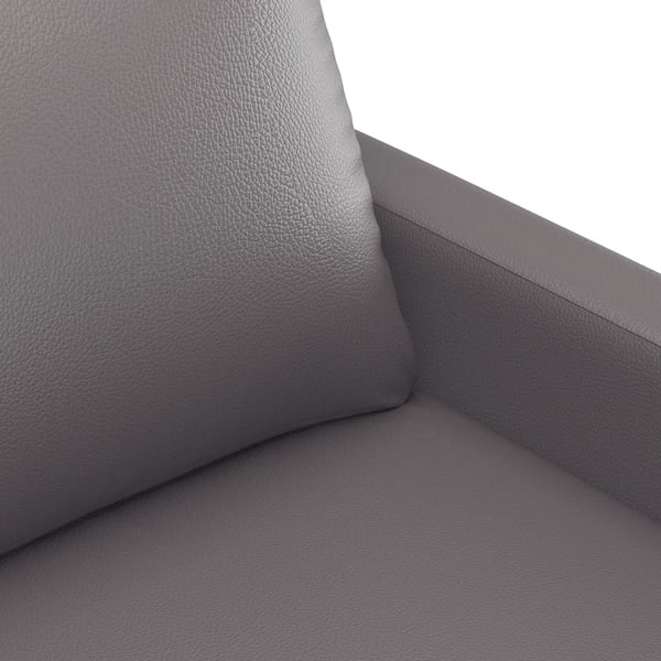 vidaXL sofasæt 3 dele med hynder kunstlæder grå