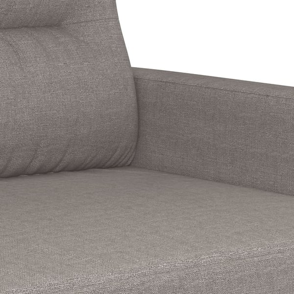 vidaXL sofasæt 4 dele med puder stof gråbrun