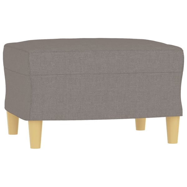 vidaXL sofasæt 4 dele med puder stof gråbrun