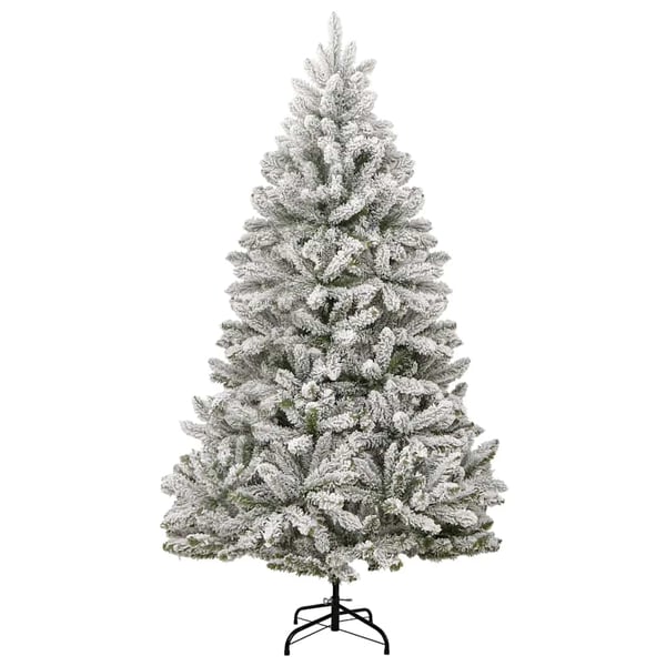 vidaXL kunstigt juletræ 300 LED'er og kuglesæt hængslet 270 cm