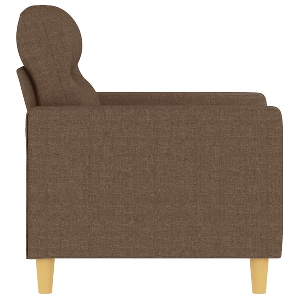 vidaXL Fåtölj brun 60 cm tyg