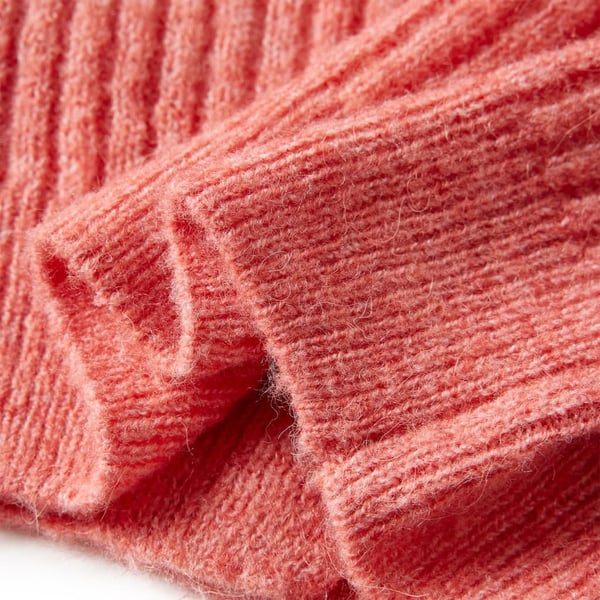 vidaXL Lasten neuletakki tummanvaalea pinkki 116