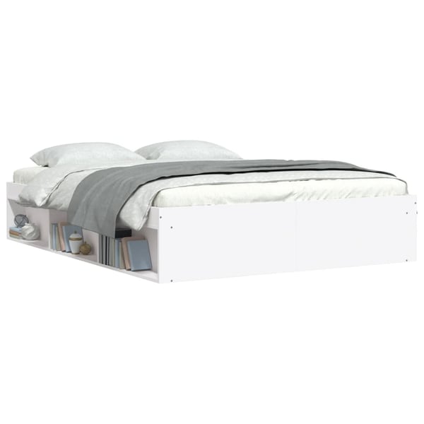 vidaXL Sengeramme hvit 140x190 cm