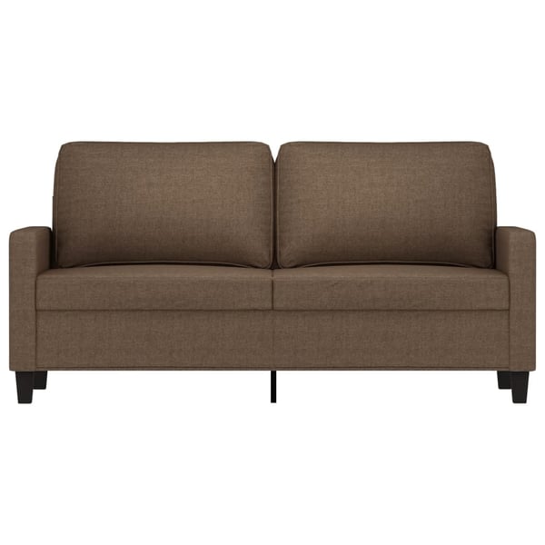 vidaXL 2-sitssoffa brun 140 cm tyg