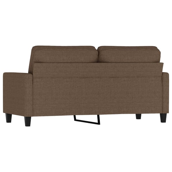 vidaXL 2-sitssoffa brun 140 cm tyg