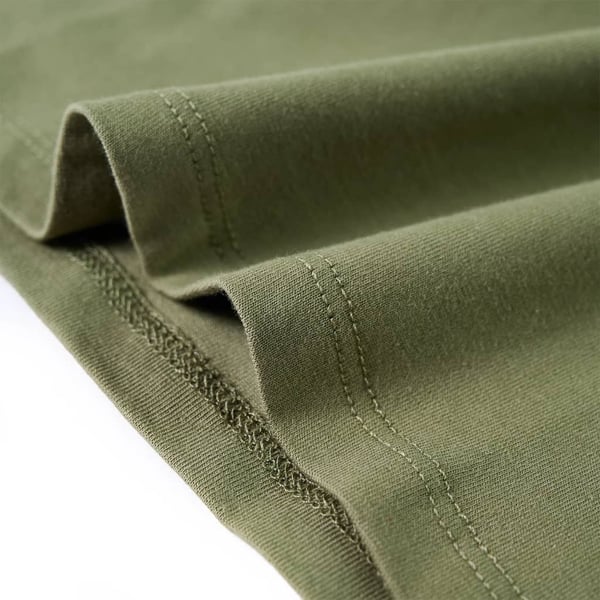 vidaXL T-shirt med långa ärmar för barn khaki 116