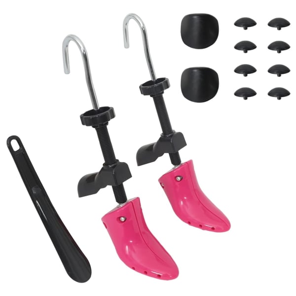 vidaXL skotræer med skohorn str. 34-40 plast pink
