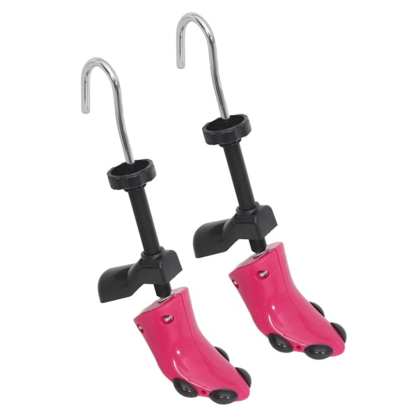vidaXL skotræer med skohorn str. 34-40 plast pink