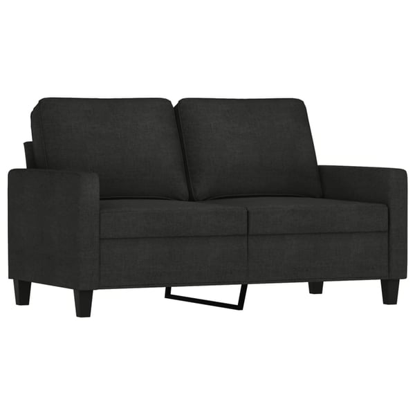 vidaXL sofasæt 4 dele med hynder stof sort